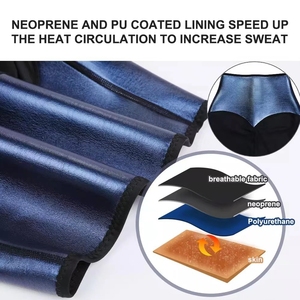 Femmes Abdomen Contrôle Hip-Lifting Sweat Capris Shorts Sauna Costume Pantalon Taille Haute Corps Fitness Leggings - Product Image 5