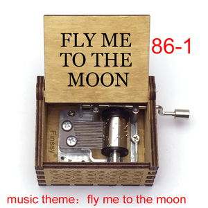 กล่องดนตรีมือหมุนบินฉันไปยังดวงจันทร์กล่องดนตรี DIY รูปถ่ายตามสั่งธีมเพลงรวมกรอบรูป - Product Image 2