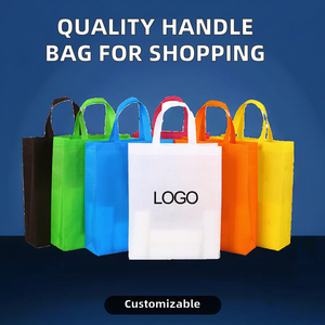 Borsa Riutilizzabile in Tessuto Non Tessuto di Alta Qualità con Logo Personalizzato, Vendita all'Ingrosso per Imballaggio di Alimenti e Scarpe, Shopping Sostenibile - Product Image 3