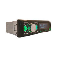 Reproductor de Música MP3 para Auto de Un Solo DIN, Pantalla LCD, DC 12V, USB, Tarjeta TF, Radio FM, Amplificador 7388, Control Remoto, Manos Libres