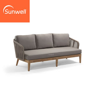 مجموعات أرائك حديثة للفنادق من خشب الساج رائجة البيع - Product Image 5