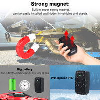 Localizador GPS en Tiempo Real LK900C, Localizador GPS con Imán de 20000 mAh, Dispositivo de Rastreo GPS para Automóvil a Prueba de Agua, Alarma de Movimiento, Aplicación Gratuita de Rastreo