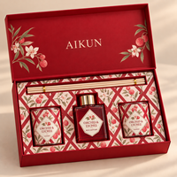 Diffuseur de parfum en verre carré Aikun Buyer 100 ml avec bougie, coffret quadrillé, logo en aluminium, toutes senteurs, longue durée, faible MOQ, livraison rapide pour cadeaux