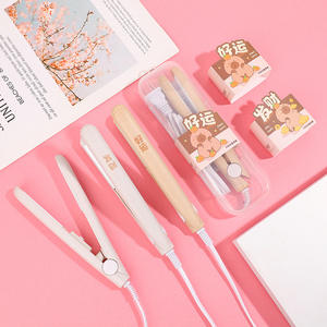 Dessin animé Mini petite puissance fer à lisser les cheveux fer à friser pour les femmes attelle à double usage frange moelleux planche à lisser pour la maison - Product Image 6