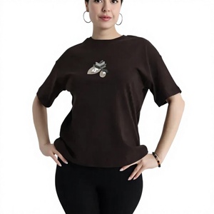 Débardeur décontracté uni pour femme en coton/polyester écologique, avec logo personnalisé, grande taille, manches courtes, séchage rapide, collection automne - Product Image 1