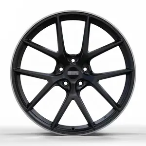 20 inch black machine side alloy passenger car wheels for Mercedes-Benz BMW Audi 5X112 alloy forged wheels