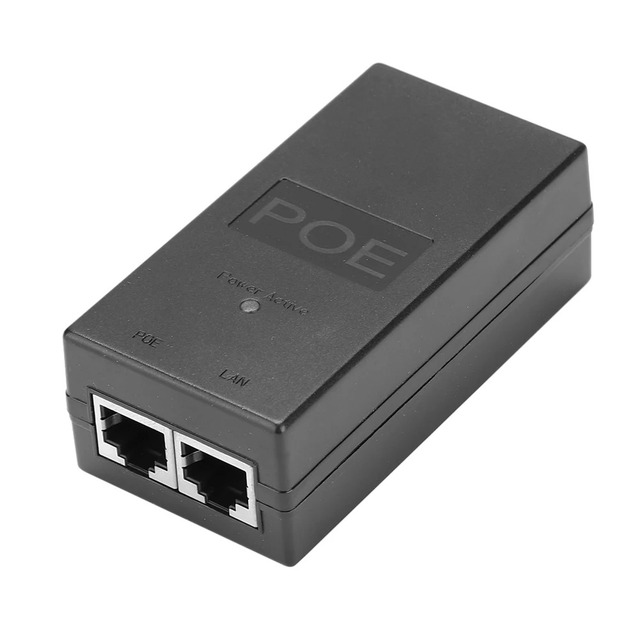 REAL CE Tested Quality 12v 24v 48v 24w Poe Ethernet Adapter Standard 802.3af Poe Quick Charge  100Mbs for IP Camera Power Supply