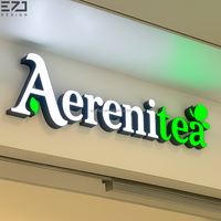 Enseignes commerciales personnalisées EZD Panneau signalétique de boutique Design LED Lettre éclairée Frontlit Panneau frontal de magasin pour les entreprises Panneau LED d'extérieur