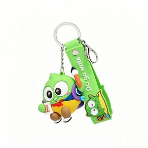Best Selling Factory Wholesale 3D <b>Custom</b> Logo Soft PVC Keychain Rubber <b>Key</b> Chain Business Gift Promotional Souvenir Keychain - Product Image 4