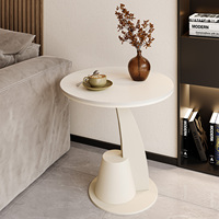 Table d'appoint de canapé, table basse de salon, petite table ronde, table d'angle en verre, table d'appoint légère de luxe et haut de gamme