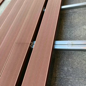 Современный древесно-пластиковый композитный бамбуковый наружный напольный настил с 3D текстурой под дерево, с замковым соединением, матовой отделкой и гарантией 2 года - Product Image 1