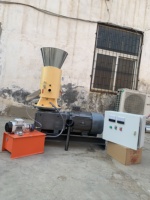 Machine à granulés multifonctionnelle à matrice plate avec moteur 380V, capacité 80-100kg/h, pour la fabrication de granulés de sciure et de coques de riz