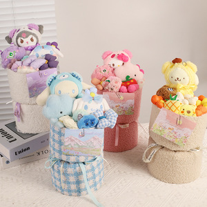 Bouquet di bambole in peluche corto fatto a mano creativo 31-50 cm, simpatico regalo di compleanno per bambini, per fidanzate e <span class=keywords><strong>amici</strong></span> - Product Image 3