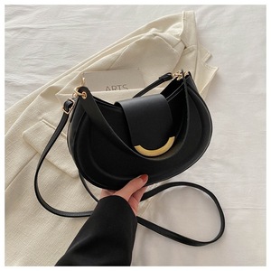Sac bandoulière diagonale pour femme, grande capacité, sangle réglable, fermeture à bouton, texture raffinée, élégant, en PU - Product Image 4