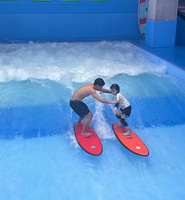 Simulateur de surf en eau profonde Surfstage, vagues réglables, construction en acier inoxydable, PVC, mousse EPS, modèle écologique et durable