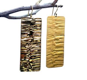 Boucles d'oreilles pendantes en laiton plaqué or Antique élégantes faites à la main pour femmes bijoux de déclaration pour femmes boucles d'oreilles pendantes à la mode - Product Image 1