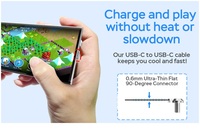 Câble de charge USB C 60W, câble de charge de type C plat à 90 degrés, transfert de données haute vitesse compatible avec Samsung