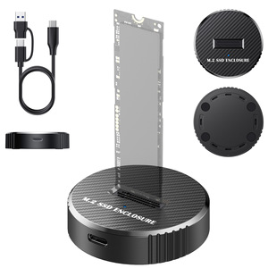 <b>M.2</b> <b>SSD</b> Enclosure Docking Station Type-C <b>NVMe</b> NGFF Dual Protocol High Speed Data Transfer 10Gbps USB 3.1 Gen 2 - Product Image 1