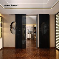 Portes coulissantes en aluminium au design moderne, double vitrage, étanches, finies, en verre, pour salon, chambre, hôtels, bureaux, villas