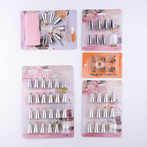 Boquillas de <span class=keywords><strong>Acero</strong></span> Inoxidable para Decoración de Pasteles <span class=keywords><strong>con</strong></span> Juego de Acopladores, Herramientas de Repostería para Hornear, Crema, Cupcakes - Product Image 5