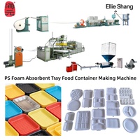 Machine automatique de fabrication de boîtes et assiettes jetables en mousse PS, très demandée au Moyen-Orient, avec moteur, haute productivité, prix bas