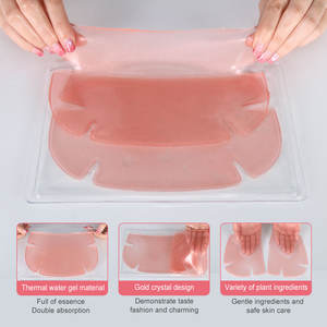 Máscara de realce y estiramiento de glúteos para mujer, mascarilla transparente de colágeno dorado y rosa - Product Image 3