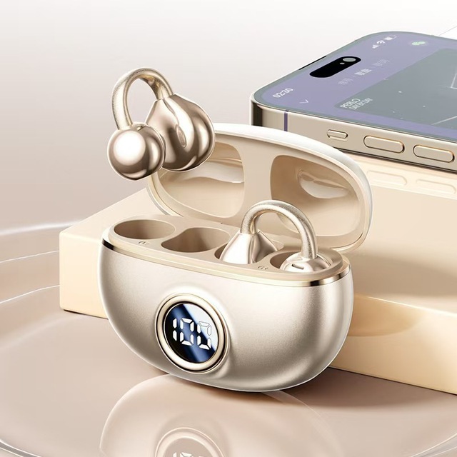 M97 OWS Ear Clip Wireless High-End Electroplating Mini Gaming Headphones Audionic Earbuds with AI Call Noise Reduction