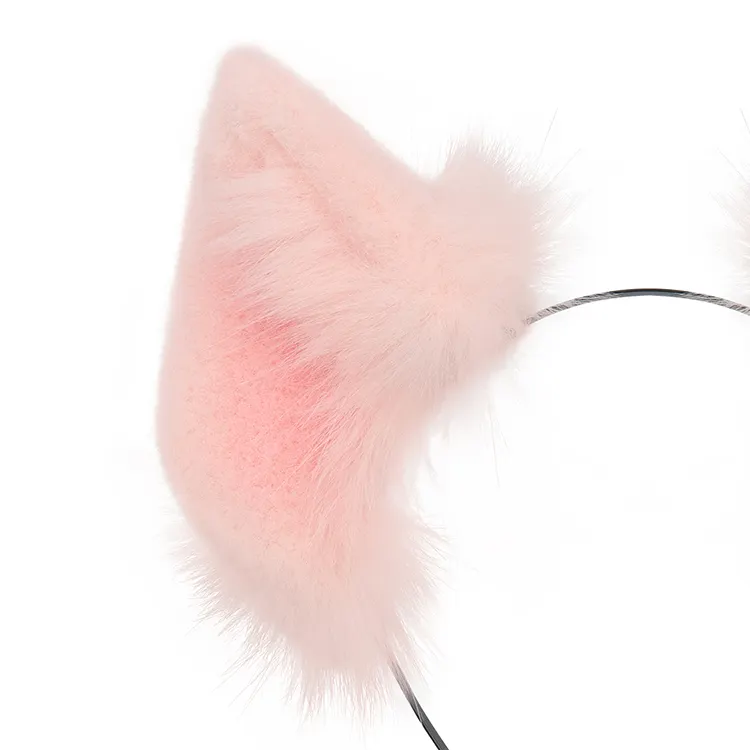 New Style Comfort material animal Cat Ears plush headband Anime fox ears