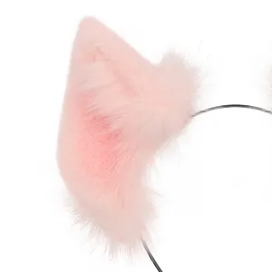 Bando mewah telinga kucing hewan bahan nyaman gaya baru bando telinga rubah Anime bando rambut gadis telinga kucing seksi modis - Product Image 4