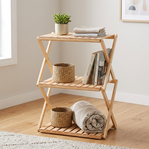 Organisateur de rangement en bois naturel – Étagère Radiata à 2/3/4 niveaux pour chaussures, vêtements et rangement domestique - Product Image 6
