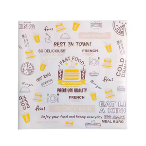 Custom-Made Greaseproof Food Wrapping Paper Coated PE Single-Sided for Sandwich Bread Hamburger Cake <strong>Chicken</strong> <strong>Roll</strong> - Product Image 1