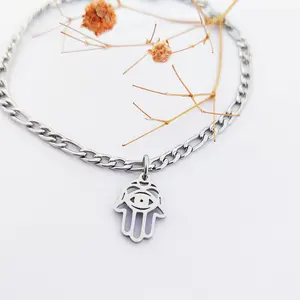 Best Verkopende Producten 2024 Hamsa Hand Hanger Sieraden Joodse Hamsa Hand Armband Voor Meisje Jongen Vrouwen Mannen