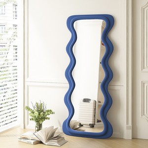 Espejo <span class=keywords><strong>de</strong></span> cuerpo entero moderno con diseño <span class=keywords><strong>de</strong></span> ondas, <span class=keywords><strong>de</strong></span> franela, largo y ondulado, hecho a mano, <span class=keywords><strong>de</strong></span> vidrio, último diseño para uso doméstico - Product Image 3