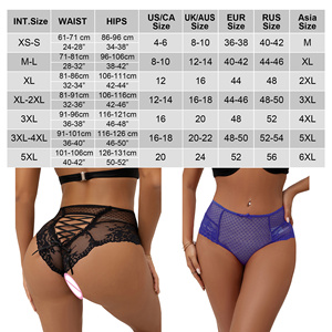 Mutandine da donna in pizzo floreale a pois neri di vendita calda matura mutandine da donna traspiranti Plus Size vedere attraverso la <span class=keywords><strong>biancheria</strong></span> <span class=keywords><strong>intima</strong></span> Sexy delle donne - Product Image 4