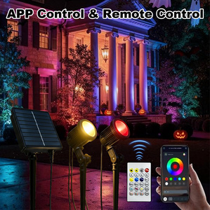 ไฟสนามหญ้าโซลาร์เซลล์ LED RGB ควบคุมผ่านแอปสมาร์ทโฟน กันน้ำ สำหรับสวนกลางแจ้ง ลานบ้าน ทางเดิน และตกแต่งภูมิทัศน์ - Product Image 5