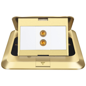 SeTo Usine cuivre Pop-up double <span class=keywords><strong>prise</strong></span> de <span class=keywords><strong>son</strong></span> <span class=keywords><strong>prise</strong></span> de sol Pop up Boîte de sol <span class=keywords><strong>Prise</strong></span> de sol en cuivre - Product Image 3