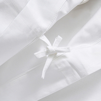 Coton égyptien de luxe moderne 300tc 4 pièces housse de couette ensemble de draps de couette respirant Durable Simple blanc literie reine tailles jumelles