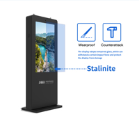 65 inch outdoor waterdichte smart LCD-scherm HD display reclamezuil tv goedkope prijs digitale signage
