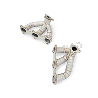 Collecteurs d'échappement droits SS304 pour Porsche 992.1 Carrera S Turbo S 3.0T 3.7T 3.8T 2018-2023 – Amélioration isolée