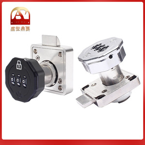 Furniture <b>Lock</b> Combination Drawer <b>Lock</b> Zinc Alloy Keyless Minimalist Design Durable Security <b>Lock</b> For Office Desk <b>Cabinet</b> Door - Product Image 5