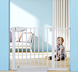 Barandilla de seguridad para niños, puerta de seguridad para interiores, valla de seguridad para bebés, sin perforación, 2022 - Product Image 4
