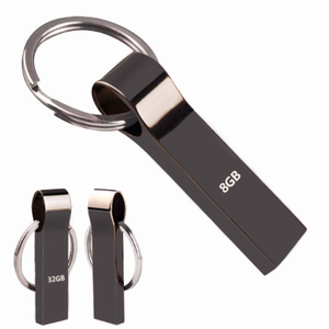 Memoria USB Metálica Plateada Resistente al Agua, Pendrive de 4gb, 8gb, 16gb, con Anillo para Llaves, Disco de Memoria USB 2.0 - Product Image 4