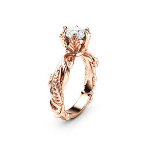 Anello Creativo a Forma di Vite per Donne, Gioiello Ispirato alle Piante, Accessorio per Outfit da Festa - Product Image 1