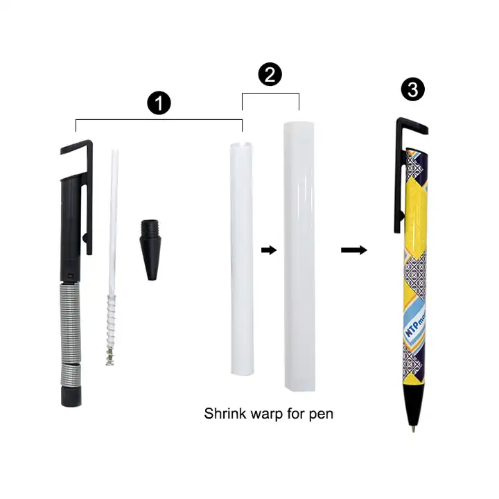 Sublimation Pen Blank with Shrink Wrap Heat Transfer Pen