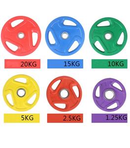 Placas de peso Olympicing, placa de peso calibrada, Barbell con placas de peso, juego de placas de peso, gimnasio, ejercicio, goma Unisex, Universal, - Product Image 3