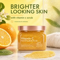 Gommage Corporel Hydratant et Éclaircissant à l'Orange Fraîche et Vitamine C - Formule Douce Exfoliante aux Huiles Végétales en Pâte