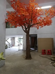 <span class=keywords><strong>Rami</strong></span> di <span class=keywords><strong>legno</strong></span> <span class=keywords><strong>decorativi</strong></span> e panno di seta lascia un albero di acero artificiale rosso alto 2.5m per esterno - Product Image 5