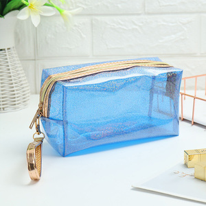 Cremallera brillante <span class=keywords><strong>de</strong></span> EVA para <span class=keywords><strong>neceser</strong></span>, bolsa <span class=keywords><strong>de</strong></span> <span class=keywords><strong>viaje</strong></span> transparente <span class=keywords><strong>de</strong></span> PVC con purpurina <span class=keywords><strong>de</strong></span> colores resellable, a la moda - Product Image 5
