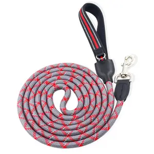 Wholesale Manufacturer Adjustable Reflective soft handle nylon rope dog leash suppliers