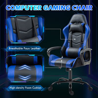 AJUNION Fabricant Fournisseur de chaises de jeu en cuir PU personnalisées avec fonction de massage, réglage en hauteur, fonction inclinable, chaise ergonomique